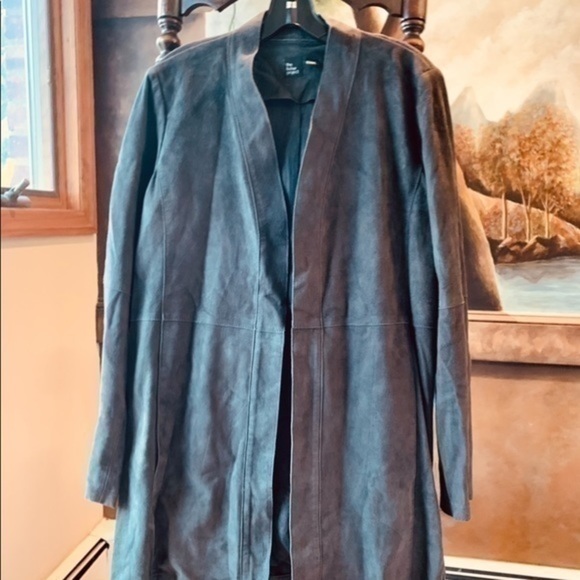 ✨✨Fisher Project Steel Gray Calf Suede Jacket ✨M✨ - Picture 3 of 6